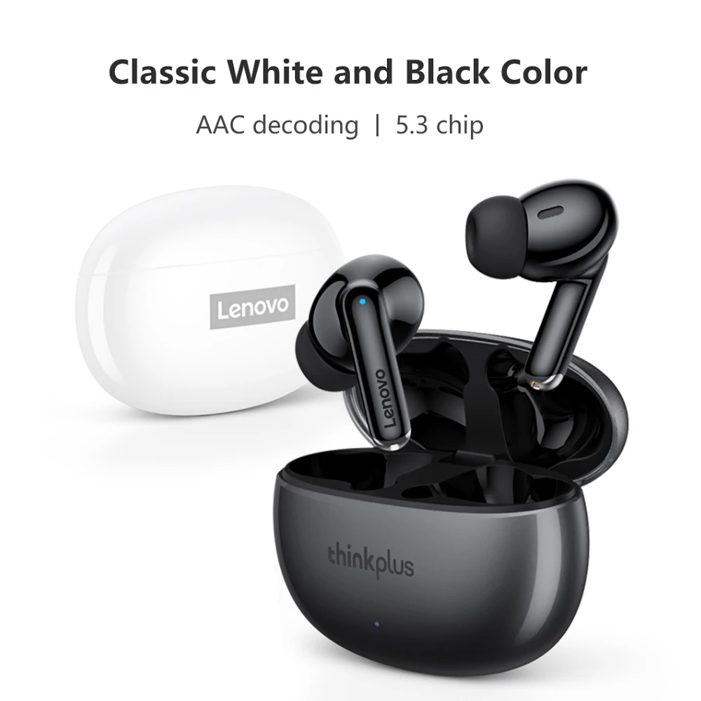 Wireless Earbuds - BT5.3, Noise Cancelling, HIFI Sound, Touch Control - Thinkplus XT88 White