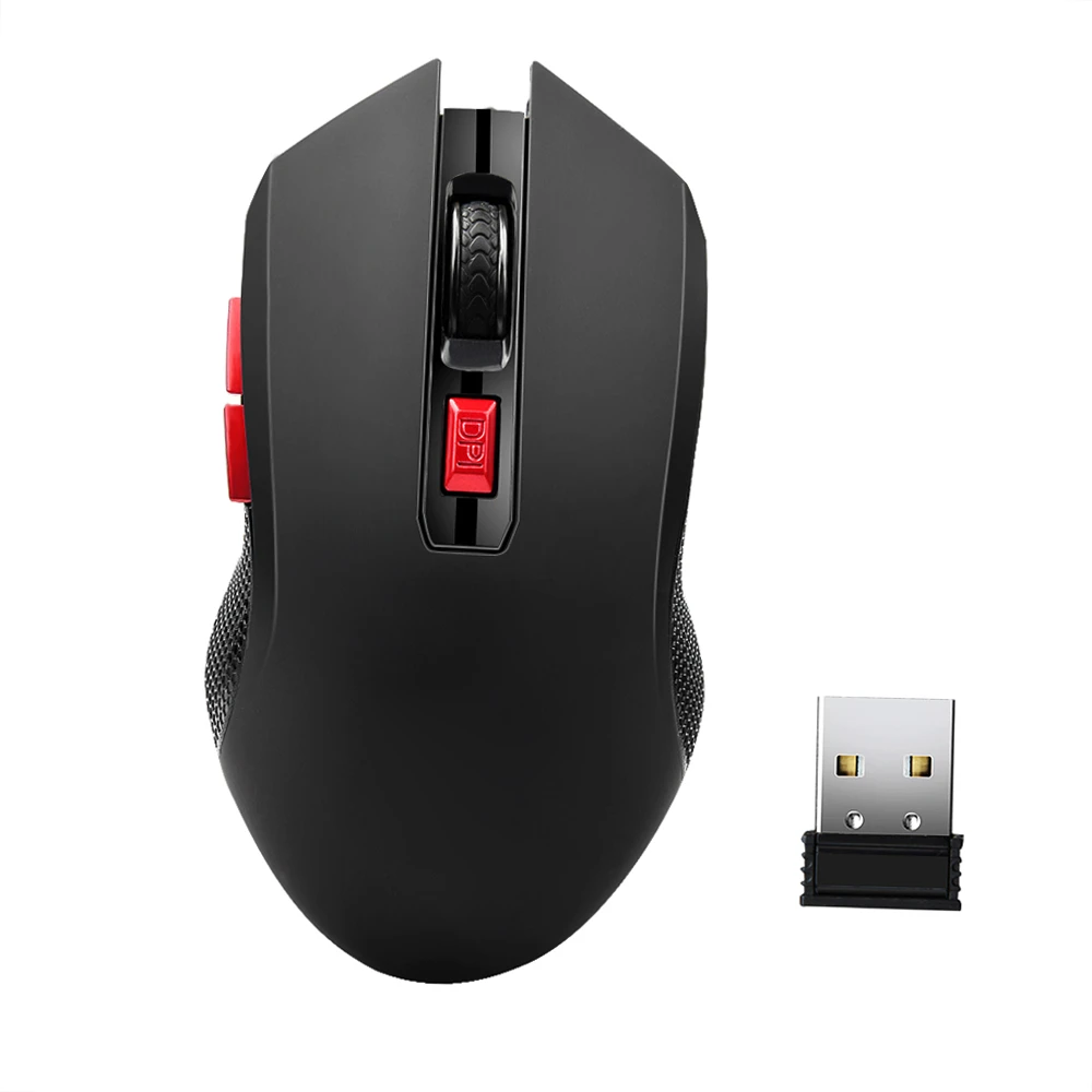 Wireless Gaming Mouse - 2400 DPI, 6 Buttons, Ergonomic Design, YWYT