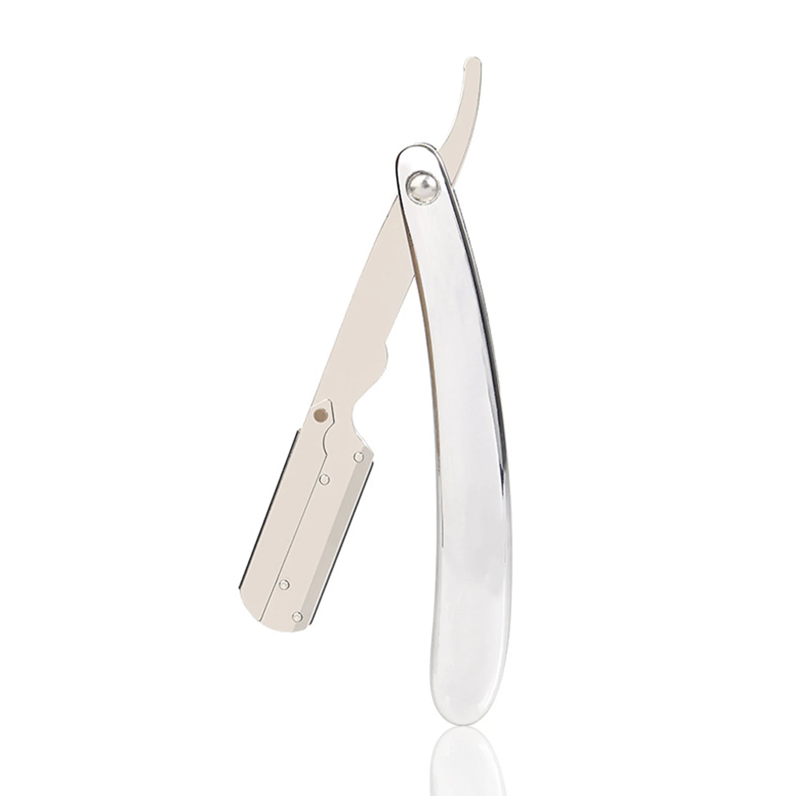 thumbnail image 2 of SHARPEND Classic Straight Edge Barber Razor - Folding Steel Blade With 10 Free Blades, Blue Handle 2 of 3