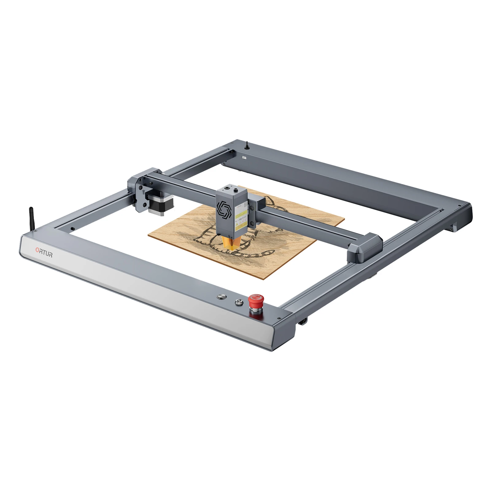 Ortur Laser Master 3 Laser Engraver 10W Engraving Laser Module Fast Speed 400x400mm Engraving Area with Smart Motherboard Support Wifi APP Off Work Direct Carve Safe Protections for Wood Metal Black