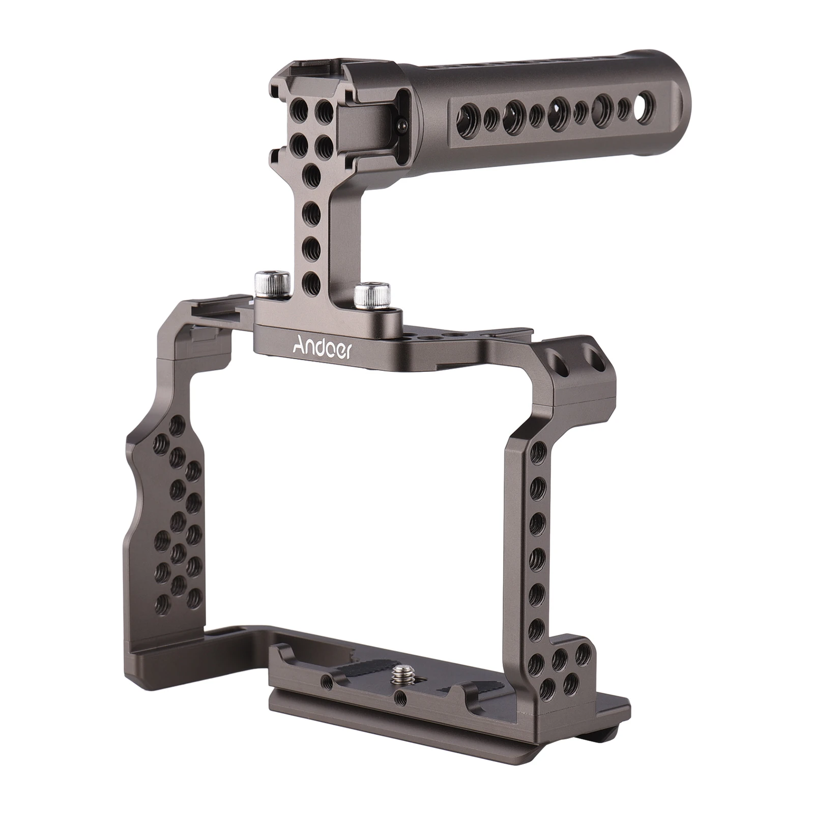Camera Cage Kit for Sony A7R III/A7 II/A7III - Aluminum Alloy with Top Handle Grip - Andoer