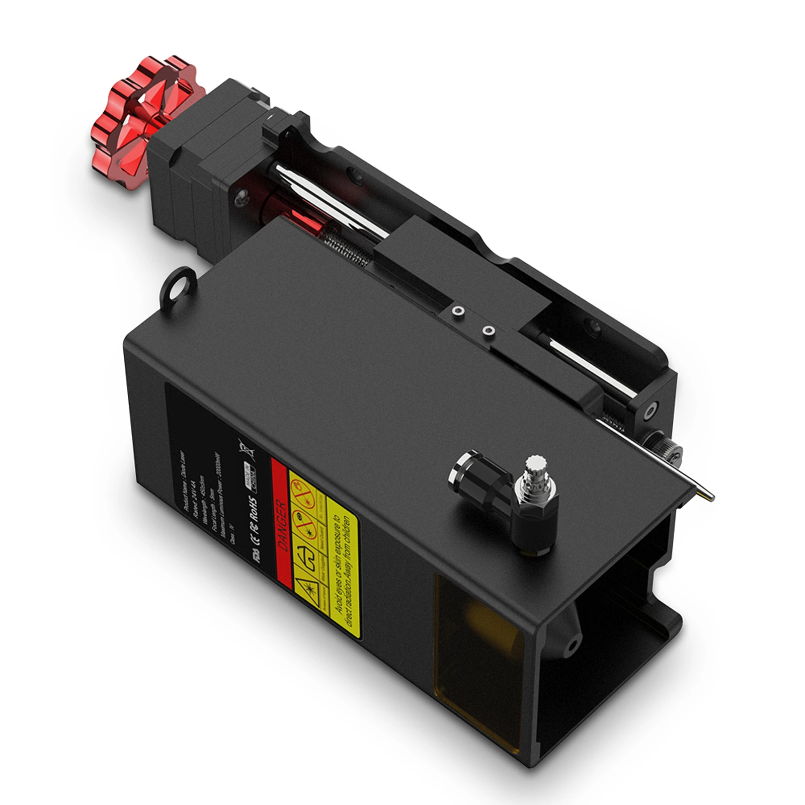 Two Trees 20W Laser Module Upgraded Accessory for TS2-10 Laser Engraver Support with 4-Beam Compression Ttechnology Auto-focus Design and Support Air Assist for Cutting Steel Sheet/Black