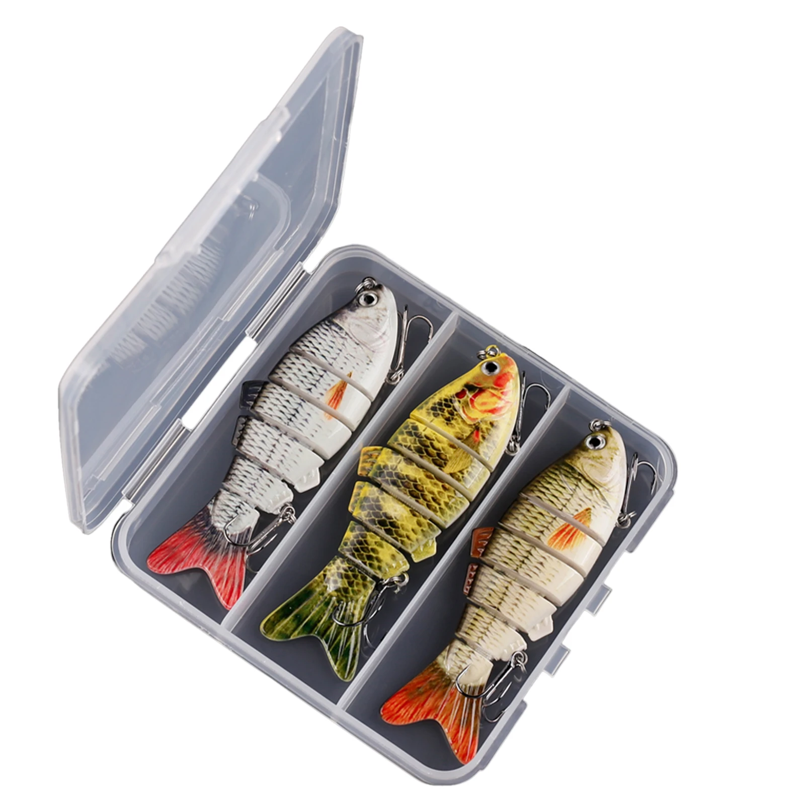 5 Pack Duck Shape Crankbait Soft Fishing Lures - Bass Tackle With Realistic Swimming Action - View #3
