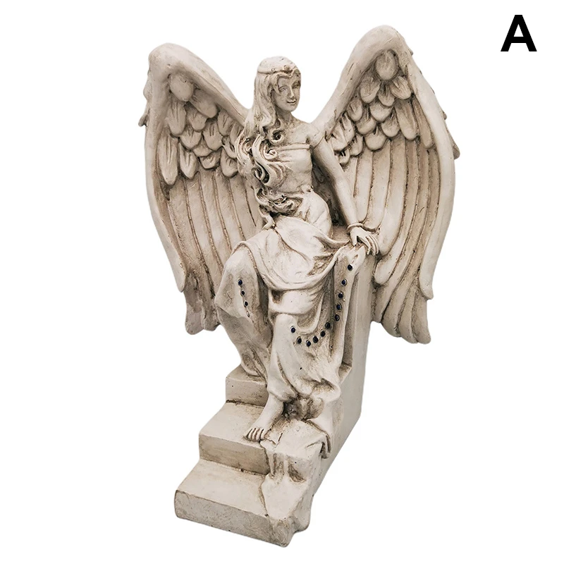 Angel Fairies Mother Figurine Resin Ornament For Garden Home Art Decoration Accessories A