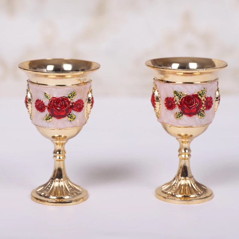 Buy Rose Wine Glass Set Rose Flower Shape Wine Glass Creatives Rose Flower  Goblet Glass For Home Party 1PC Online in UAE | Tradeling