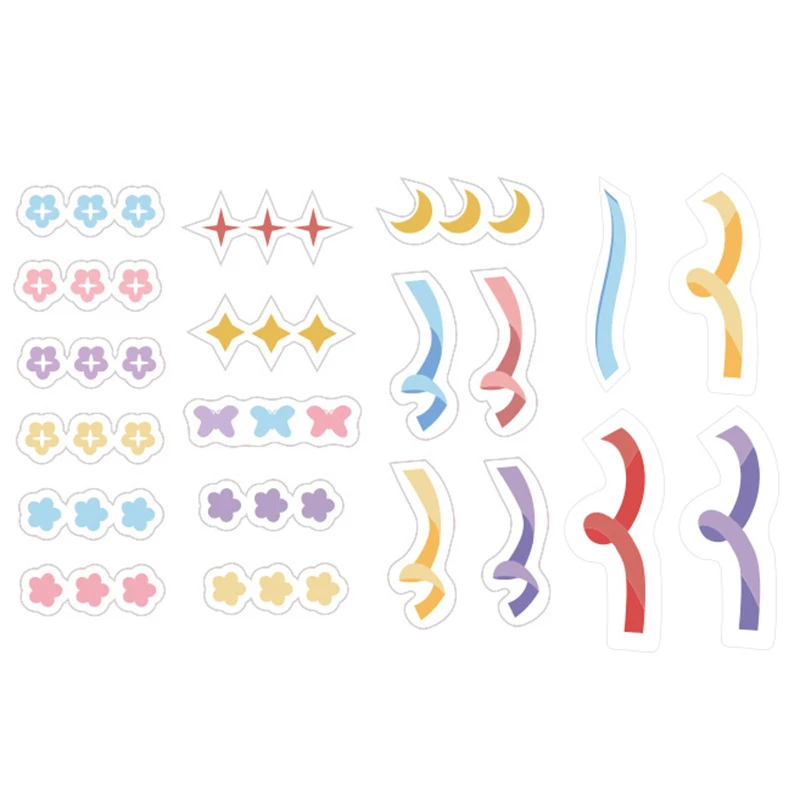 40 PCS Waterproof Sticker Cute Cartoon Graffiti Scrapbooking Decal Collection Clear For Laptop Notebook DIY Album Diary A