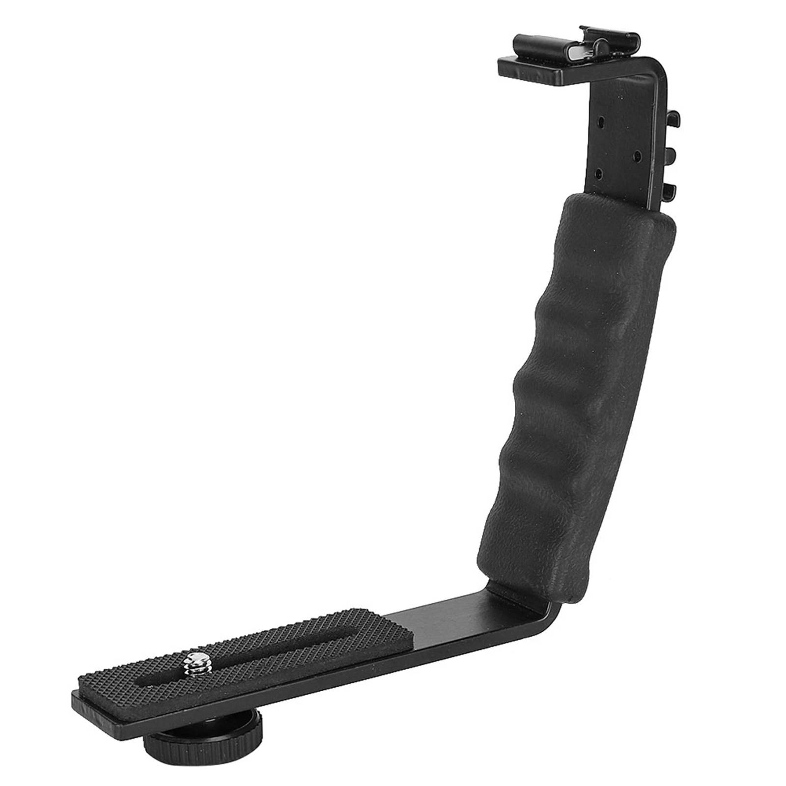 EXMAX Metal Aluminum Alloy L-Shape Camera Flash Bracket Flashlight Camera Holder Mount Quick Flip Dslr Slr - View #7