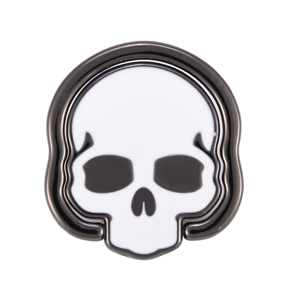 Universal Phone Stand - Skeleton Finger Ring Holder for Magnetic Car Bracket, White