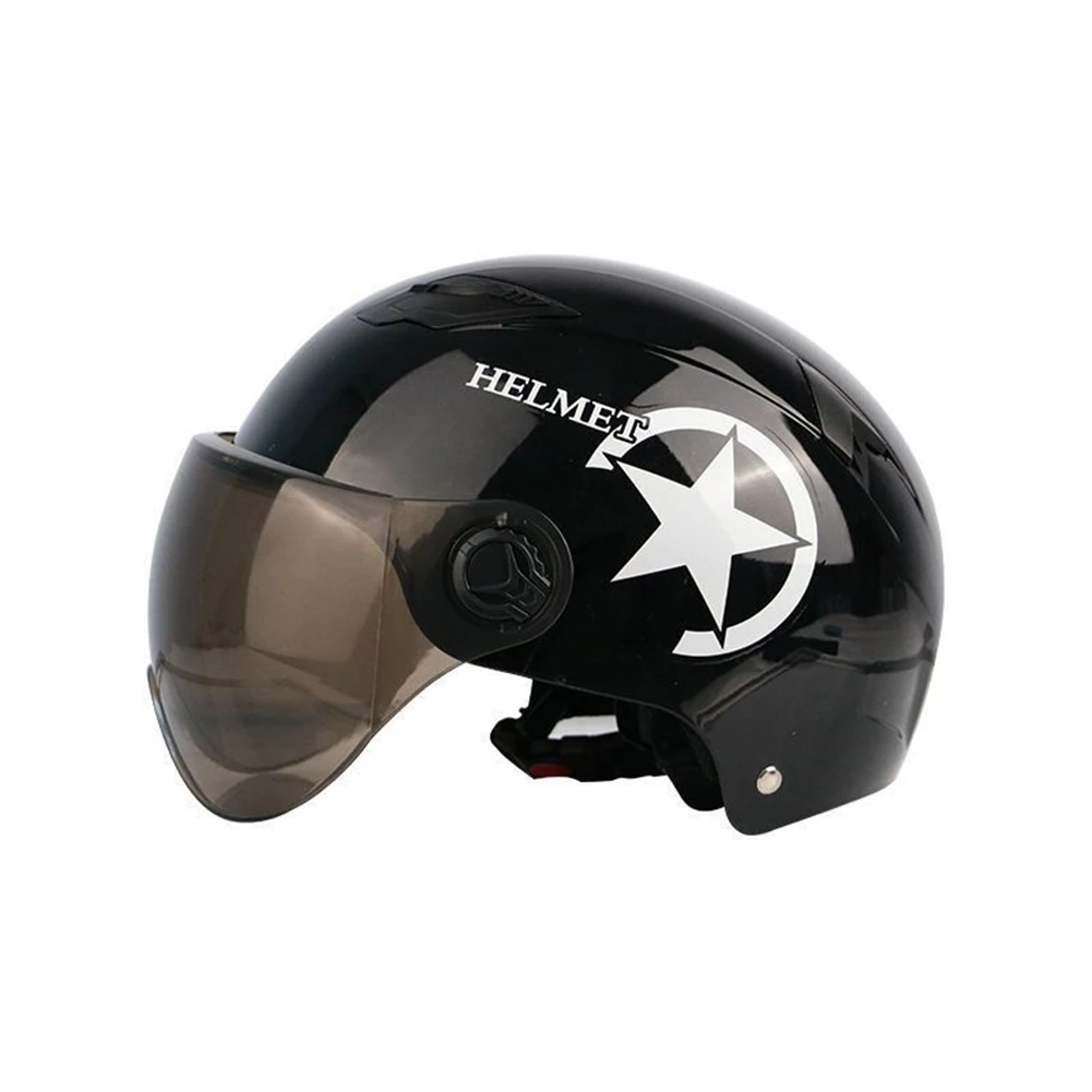 Buy Electric Motor Car Helmet Scooter Bike Open Face Half Baseball Cap  Anti-UV Safety Hard Hat Bicycle Helmet Adjustable Black Online in UAE |  Tradeling
