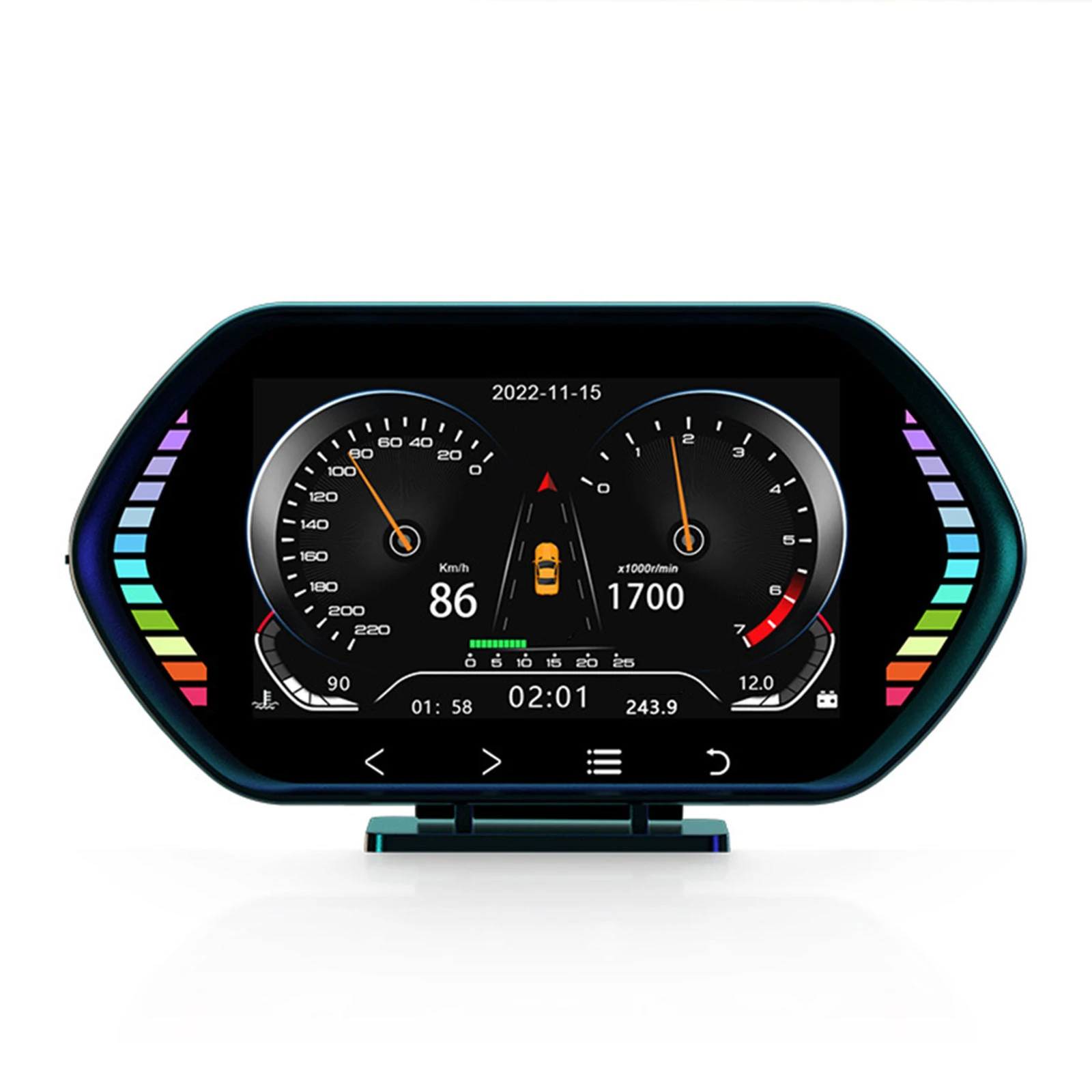 HUD Head Up Vehicle Display Gauge Angle Adjustables Car Speed Guide For SUV Vehicles Car