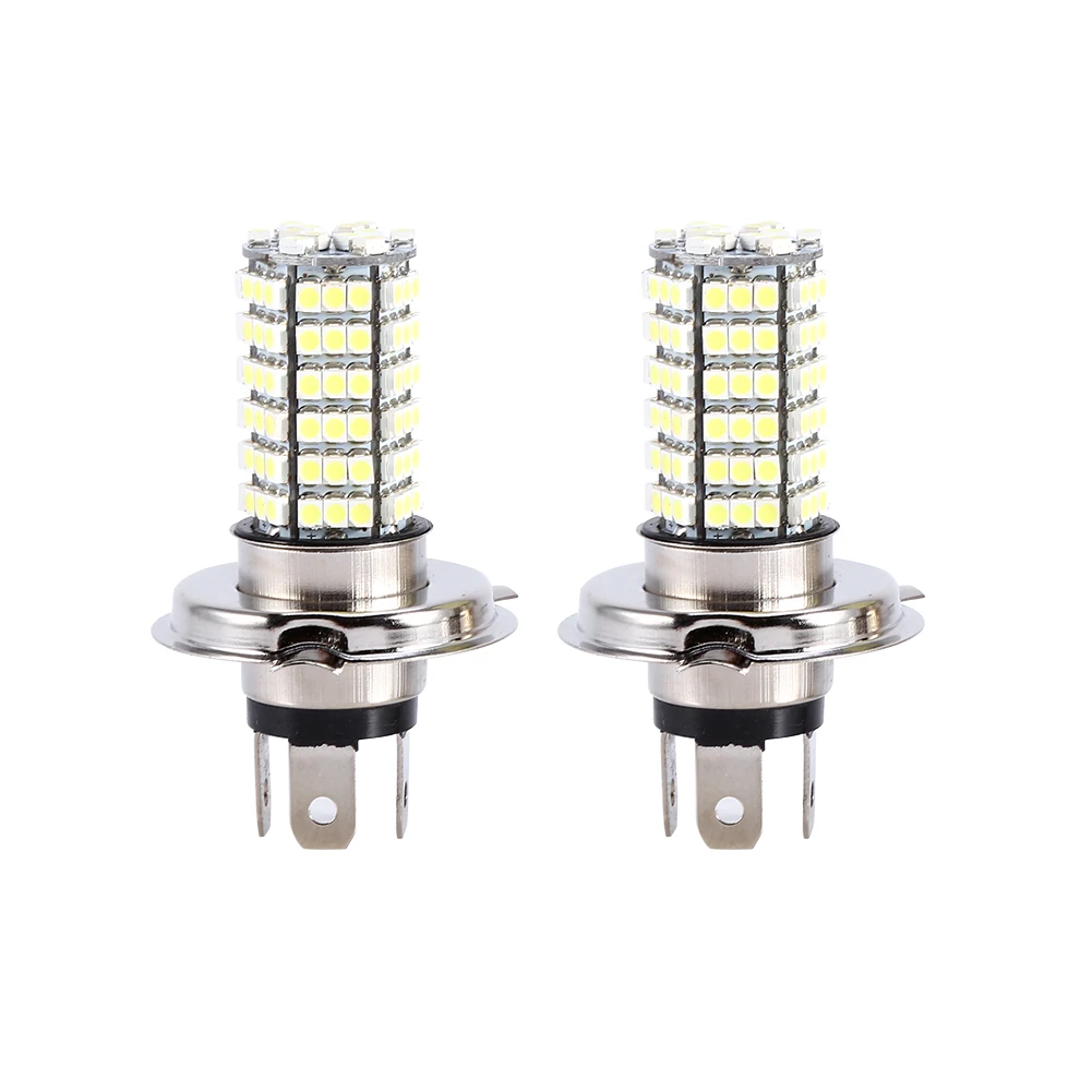 2x H4 120 SMD Car Light Bulb Hi/Low Beam LED Fog Headlight 9003 HB2 Lamp 6500K