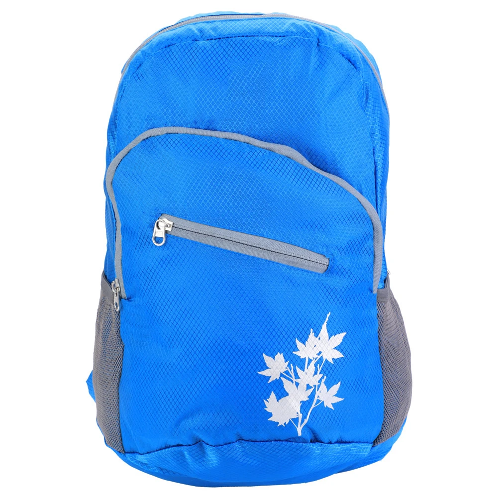 Foldable Backpack - Portable Lightweight Shoulder Bag for Hiking & Camping (Blue)