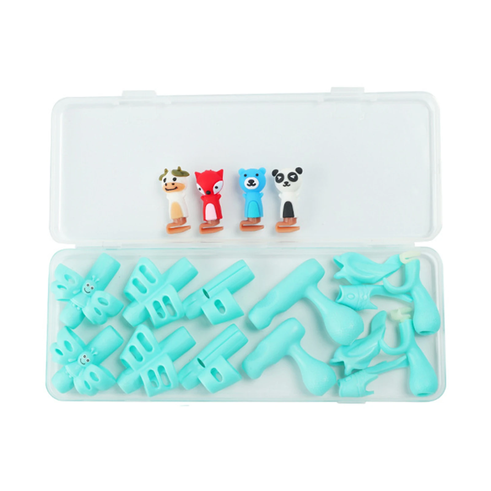 Butterfly Writing Corrector Pencil Holder - Cute Doll Design, Sophie Blue