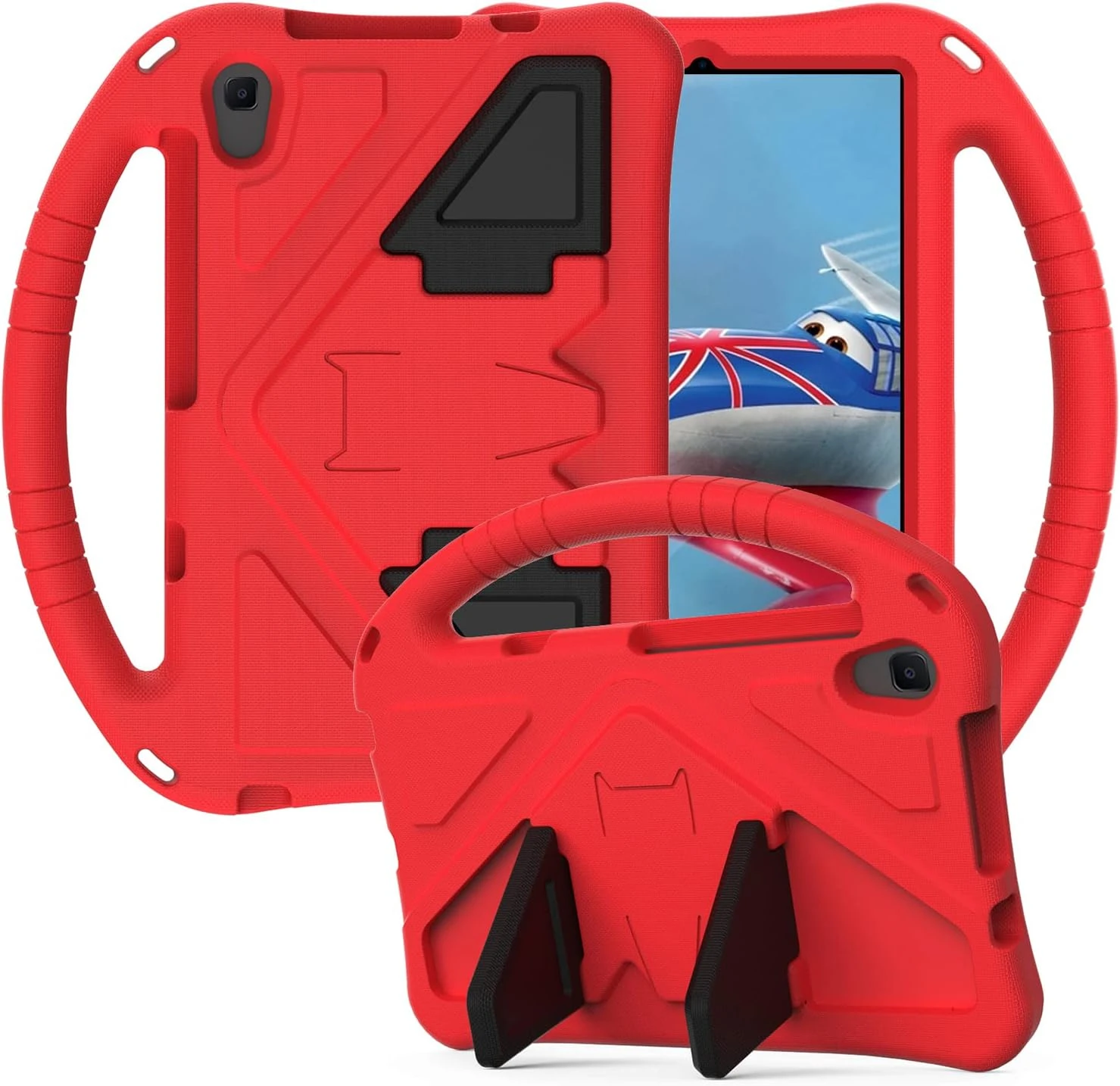 ZCtron Case for Samsung Galaxy Tab A 8.4" 2020 SM-T307/T307U, Kids Friendly Durable Lightweight Handle Stand Shockproof Protective Cover Red