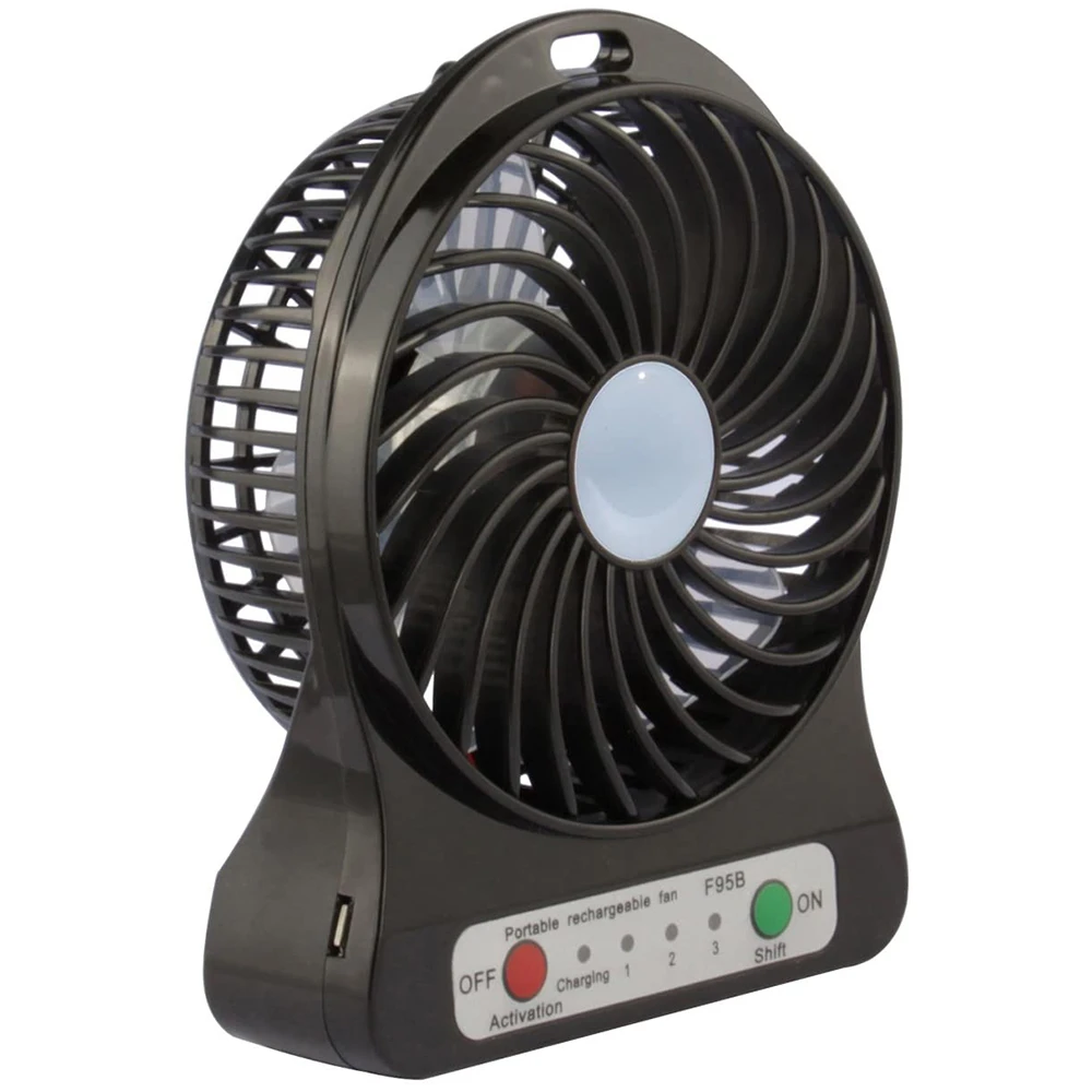 ZCtron F95B Portable Small Electric Fan - Blackhousehold products