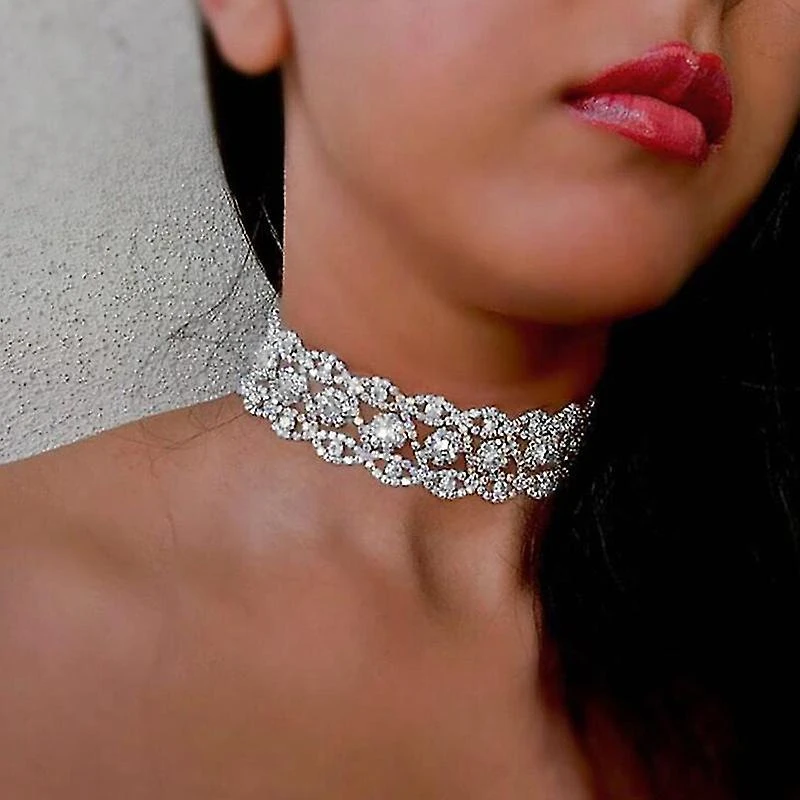 Punk Geometric Choker Necklace - Colorful Acrylic Resin Chunky Collar For Women