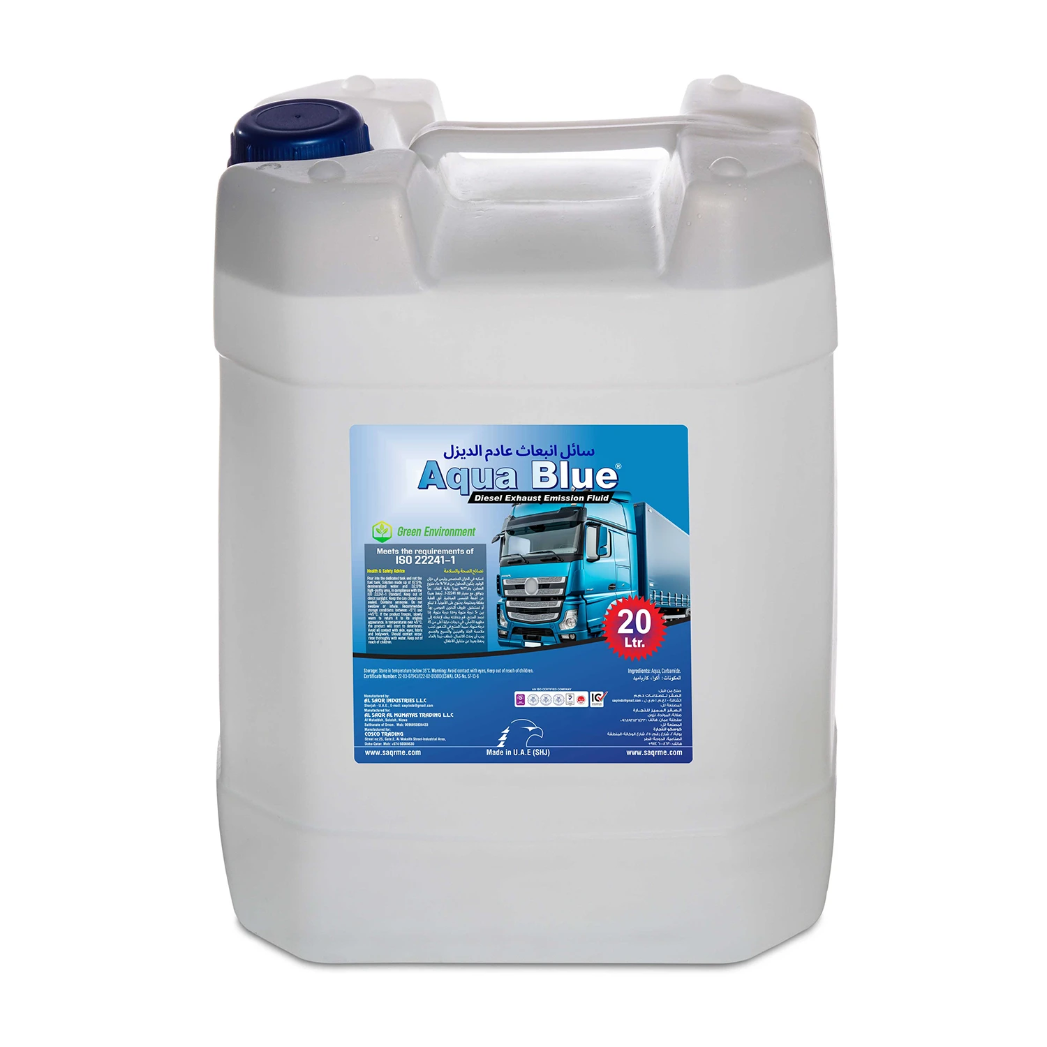 Buy AQUA BLUE Diesel Exhaust Fluid 20 Ltr Online in UAE