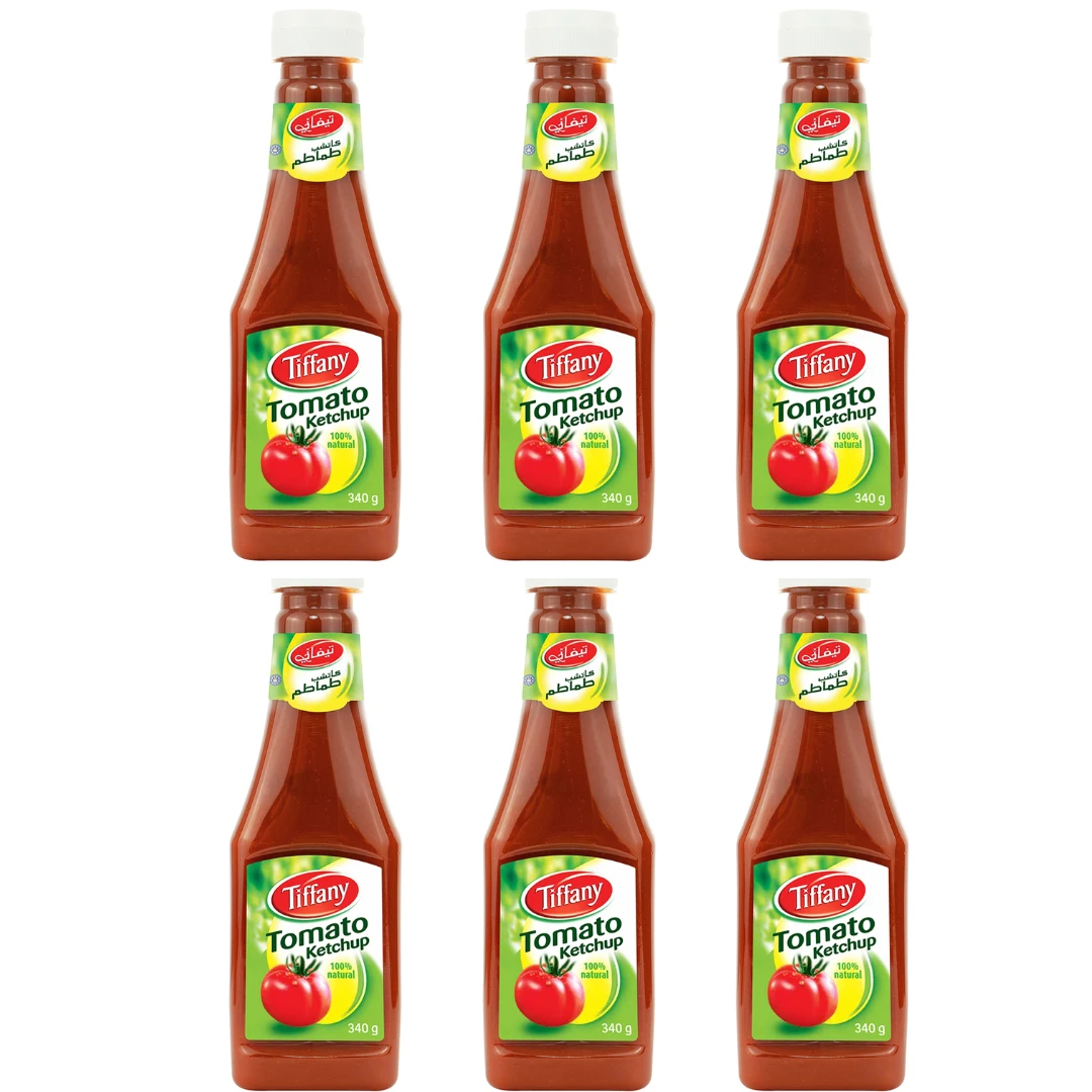 tiffany Tomato Ketchup plastic bottle 6 x 340 g (6pc)