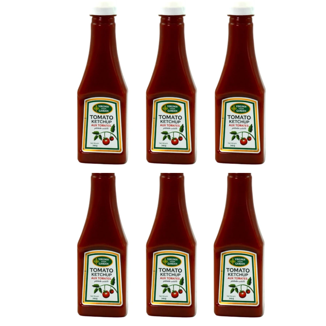 virginia garden Tomato Ketchup plastic bottle 6 x 340 gr (6pc)