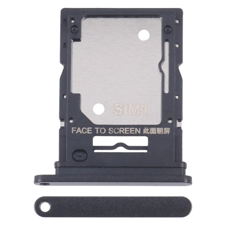 SIM Card Tray for Xiaomi Redmi 13 4G - Original Black, Dual SIM/Micro SD