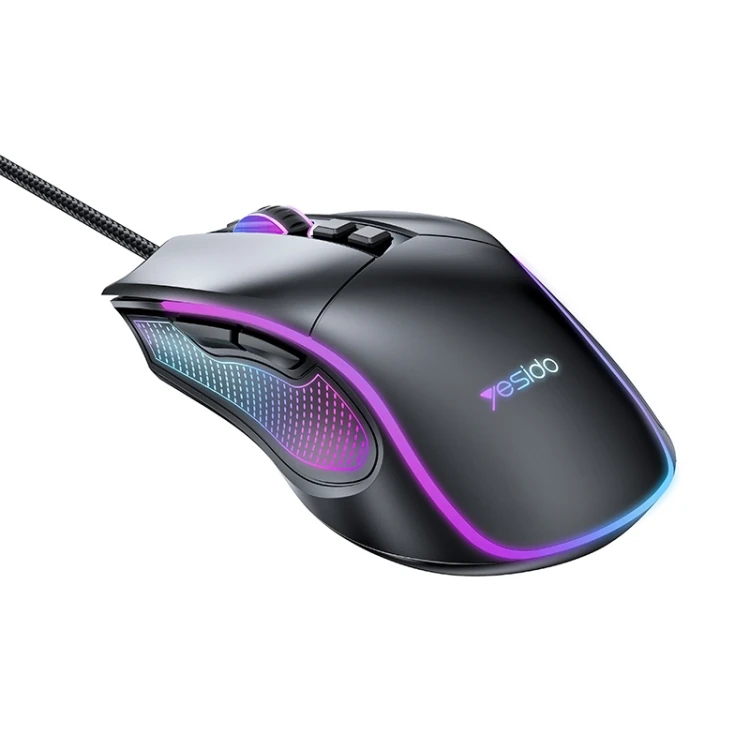 Wired Gaming Mouse - 7200DPI RGB, Yesido KB20