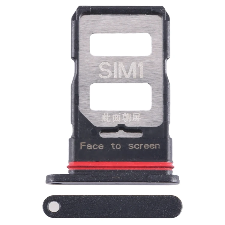 SIM Card Tray for Xiaomi Redmi K60 Pro - Black Replacement Part