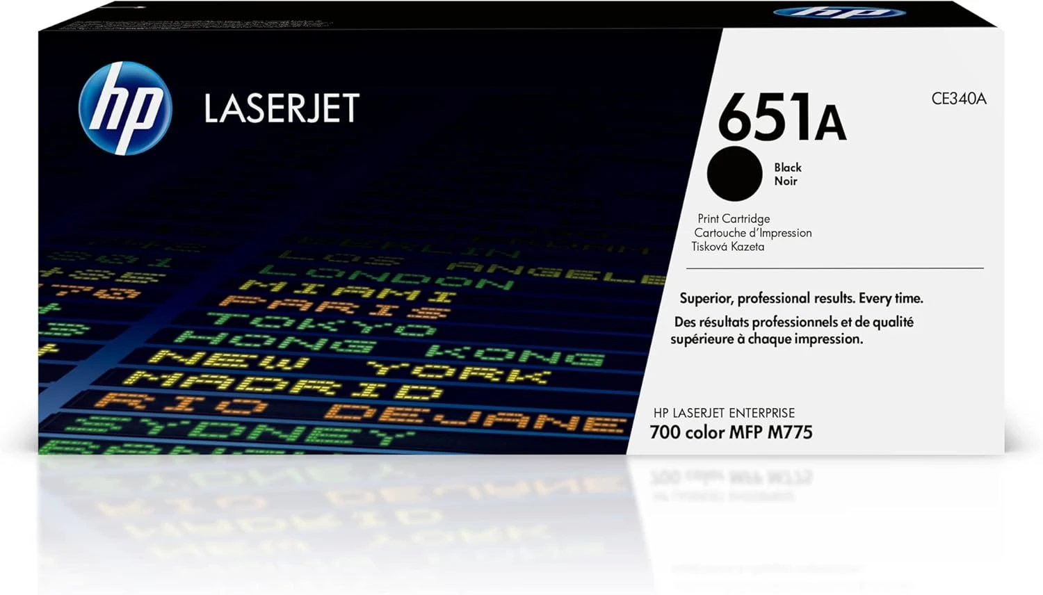 خرطوشة حبر ليزرجت اصلية بلون اسود 651A من اتش بي، موديل CE340A