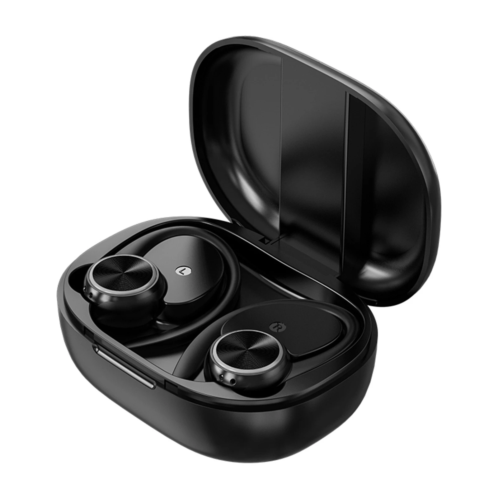 Wireless Earbuds - Bluetooth 5.3, 50Hrs Playback, HD Stereo Audio, Built-in Mic, Black