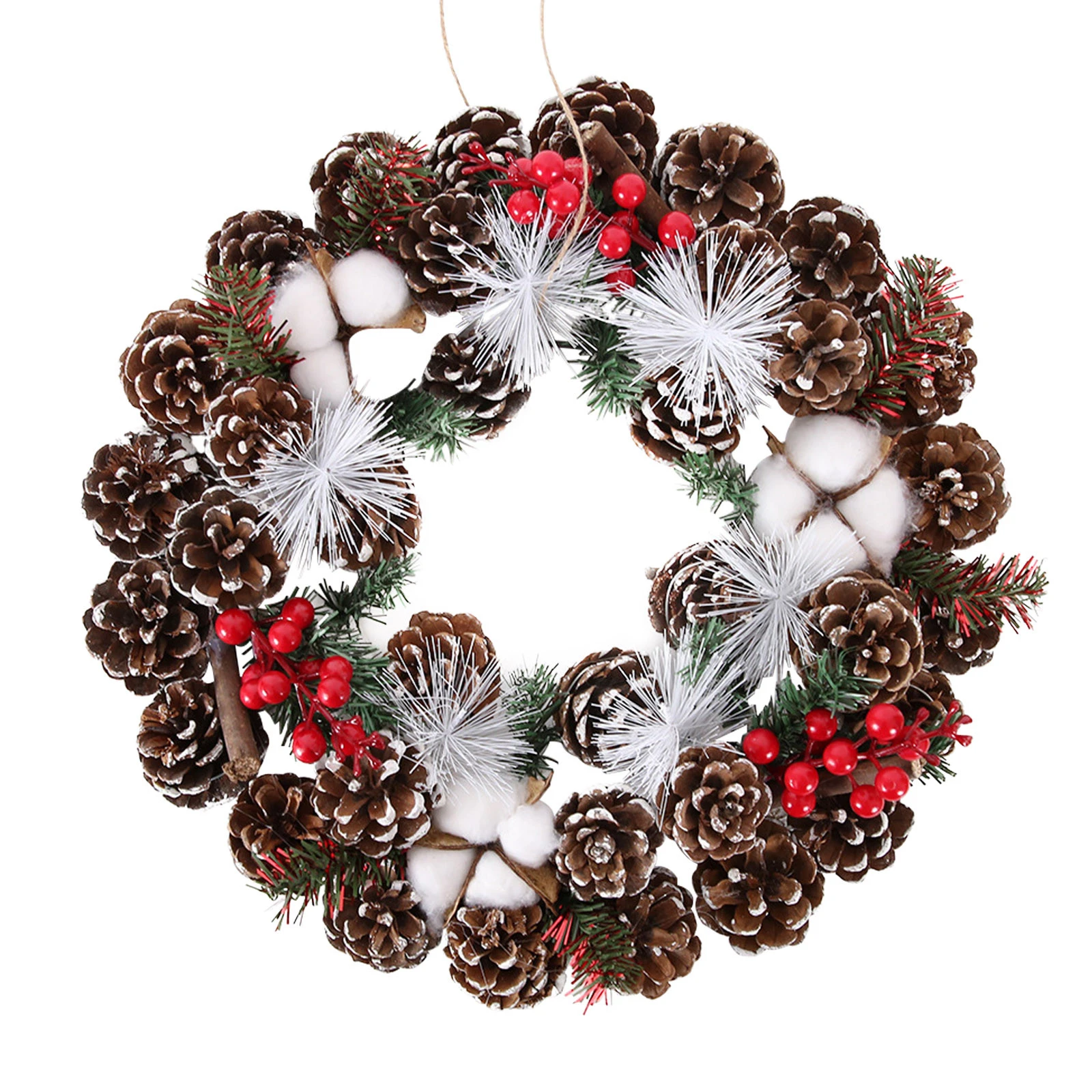 Christmas Ornaments - Red Fruit Garland Pendants, Multicolor, 40cm