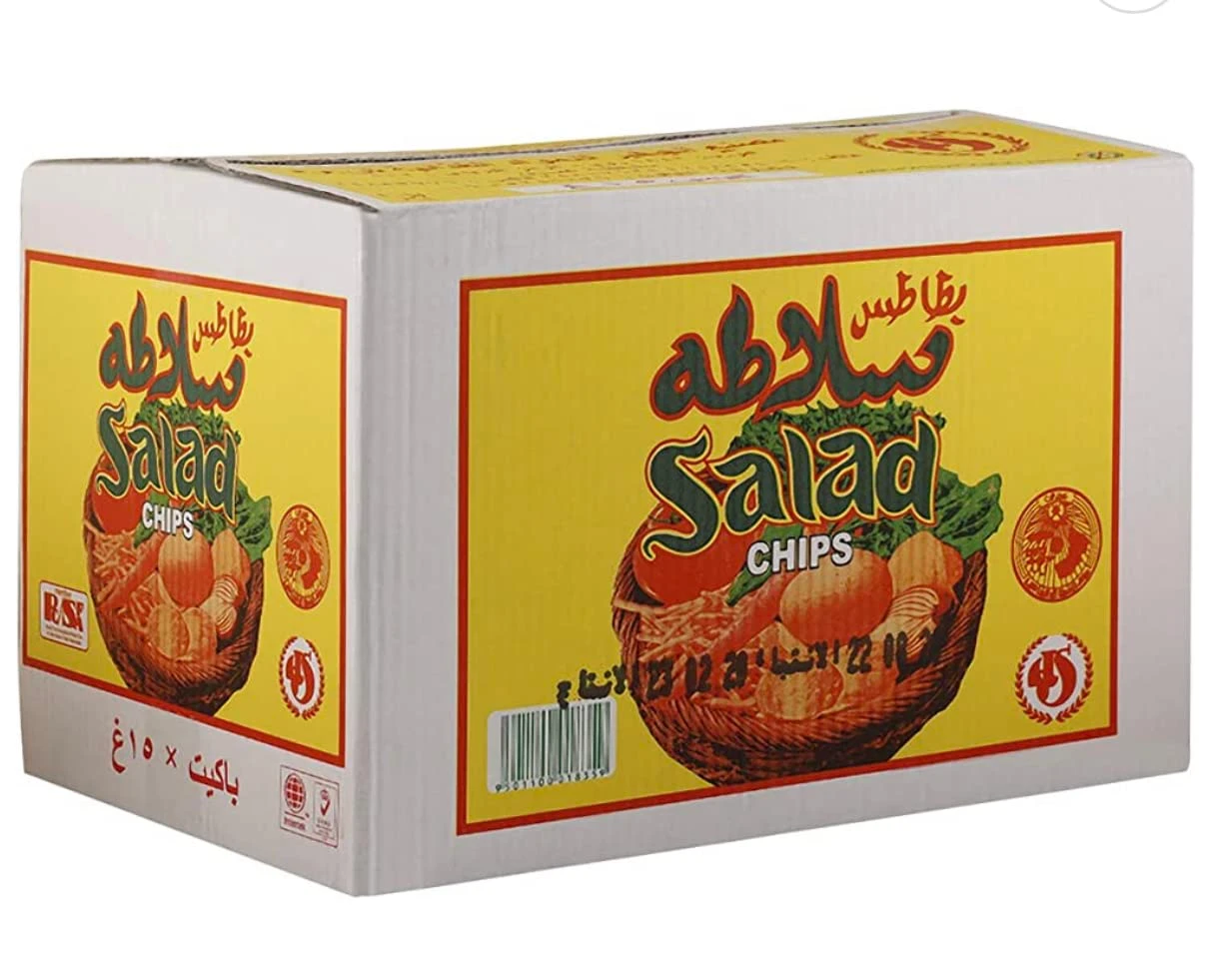 رقائق البطاطس بنكهة حارة وحامضة - سلطة، ٥٠ عبوة × ١٥ جرام