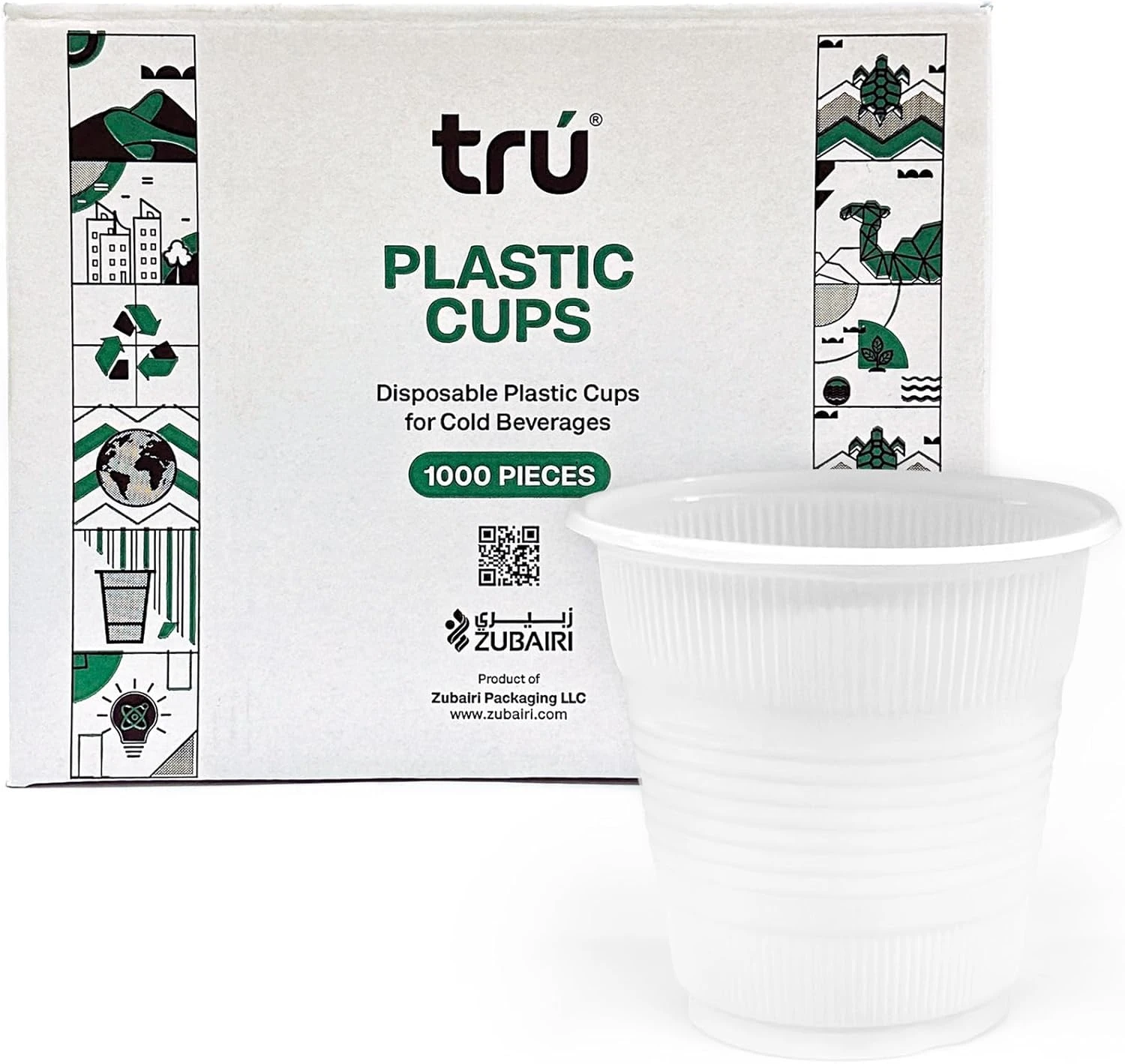 Buy White Plastic Cup 5oz, 1000 pieces Online in UAE | Tradeling