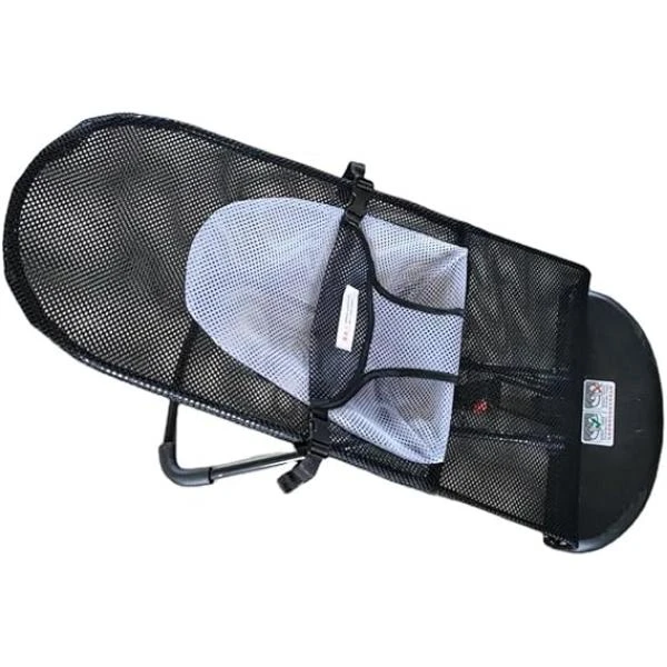 Tradeo Little Hopper Baby Bouncer – Foldable Adjustable Baby Rocker Chair, Washable Fabric – Balance Support Baby Carrier & Crib – 0m+ Infants Baby Swing (BLACK)