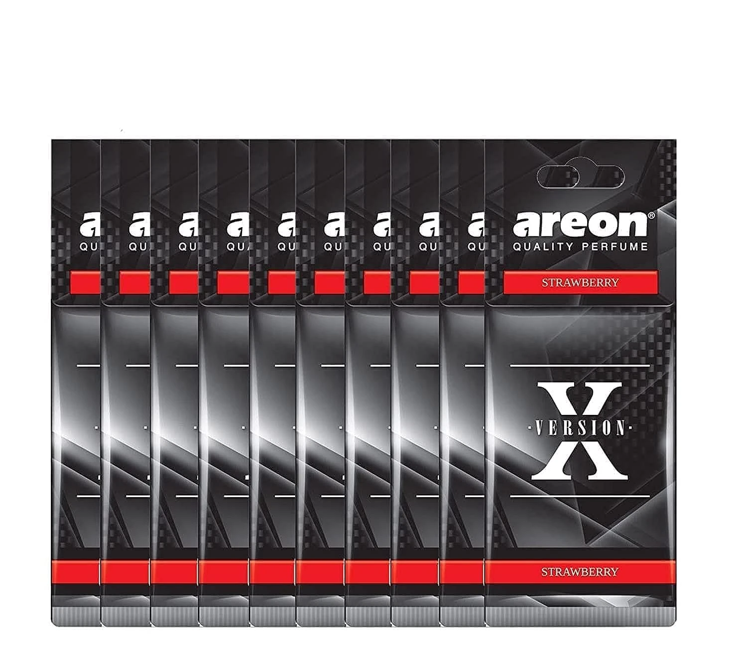 Areon - Air Freshener X Version Strawberry - (Pack Of 10)