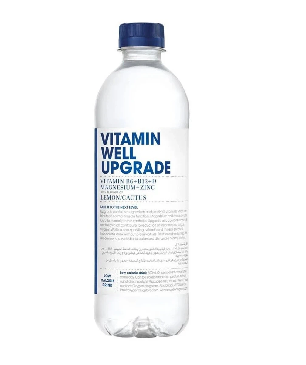 Vitamin Well Upgrade Water with Lemon and Cactus 500 ml