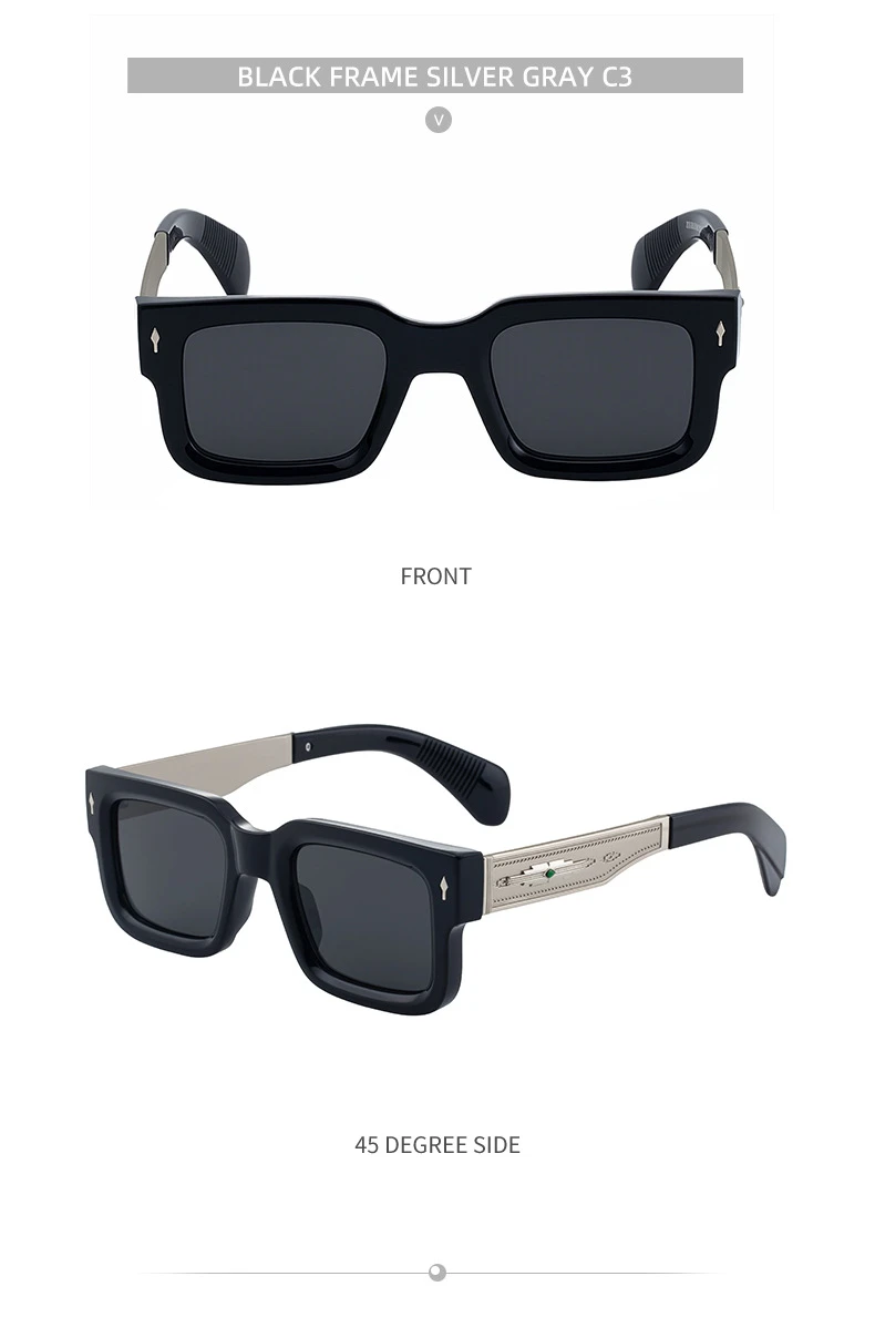 Buy JYL ZS-98356 Men's Sunglasses, European Style, Square Retro