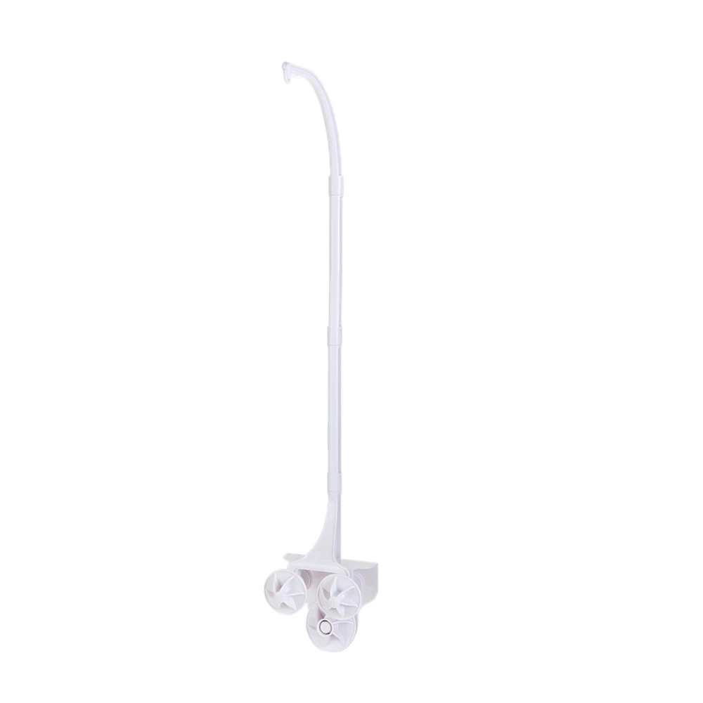 Baby Crib Mobile Music Box Holder Arm Bracket Bed Stent Set Nut Screw White Plastic 0.94m Height 37.00inch 0.30*0.23*0.15m Package Size 11.81*9.06*5.91inch 470g Package Weight 1.04pound 1 Set
