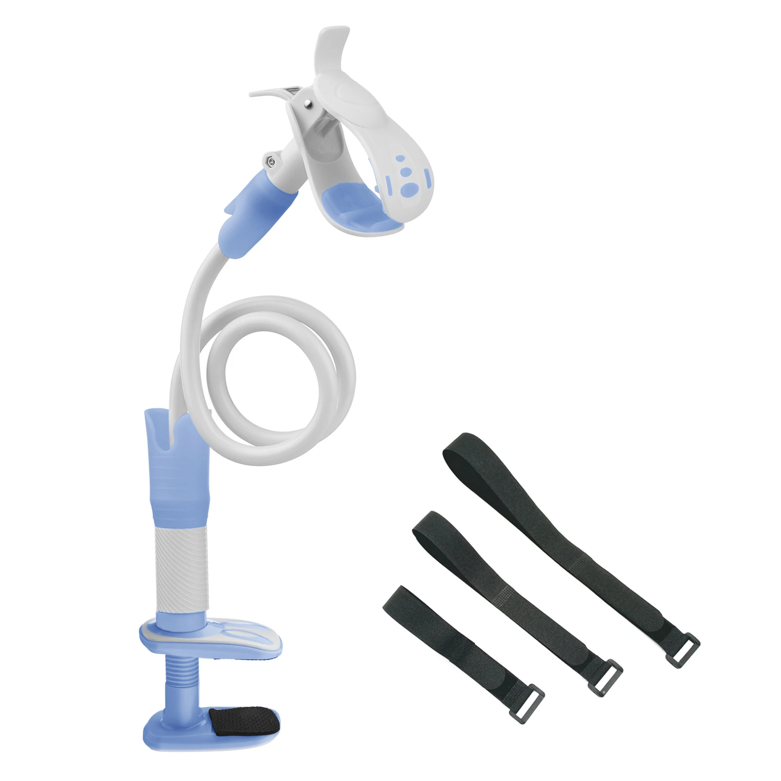 Baby Monitor Holder Rotatable Monitor Mount 105cm with 3 Fastening Tape Fit for Most Monitors Crib Pink Blue Aluminum Alloy Plastic 105*10*9cm 41.3*3.9*3.5inch 360g 12.6oz