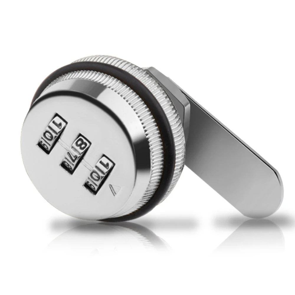 MeBantoo 90° Cabinet Combination Door Lock — Keyless Password Rotary Hasp, Zinc Alloy, For Drawers, Cupboards, Lockers (2 Pack)