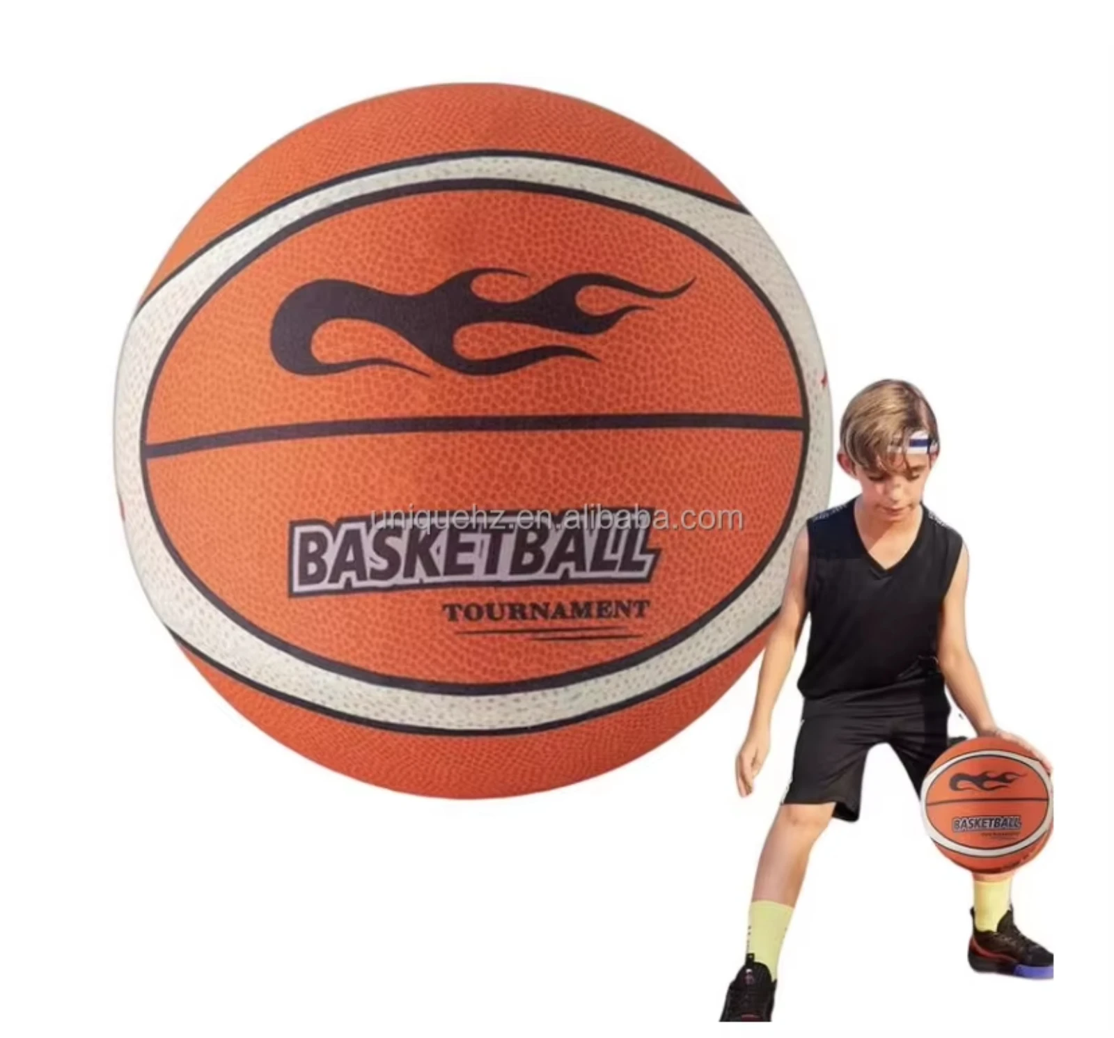 2024 Silent Basketball Dribbling Indoor Low Noise Foam Training Ball for Kids Lightweight Quiet Basketball No Sound Uncoated High-Density Ball Size 7 with Indoor Basketball Hoop PU Foam Construction