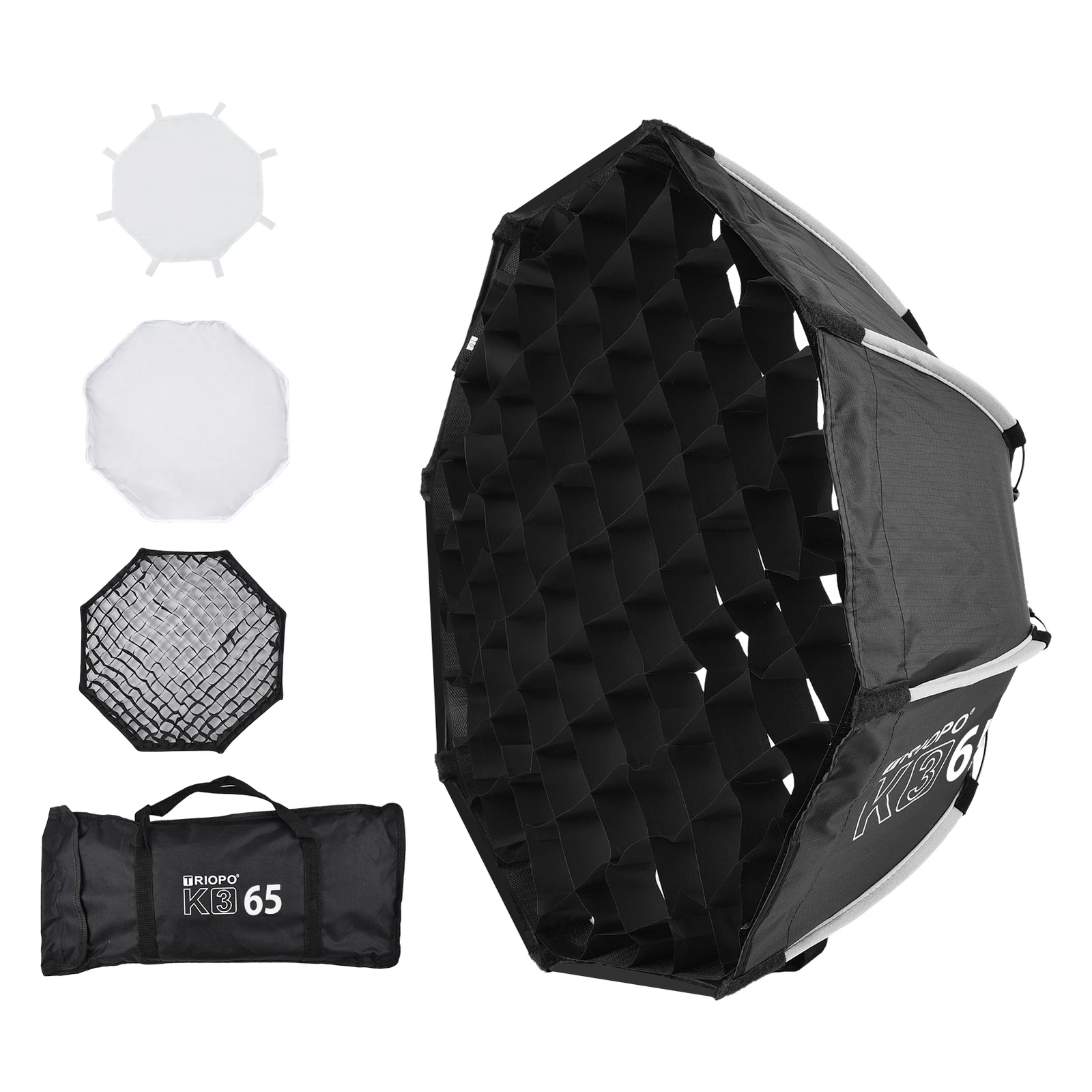 TRIOPO KQ65 65cm/26" Lantern Softbox Spherical Collapsible Soft Box Quick-Install Bowens Mount Studio Photography Video Lighting I3537709333