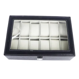 Buy Jewelry Box - Multi-Position 12-Grid Watch Display & Storage Box ...
