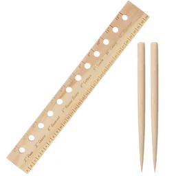 Buy Seeding Planting Spacing Ruler With Holes Seeding Ruler Dibber Set ...