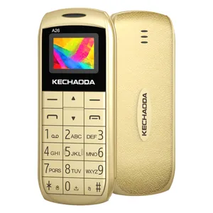 Kechaoda A26 2G GSM Feature Phone Gold 10 x 6.3 x 2cm