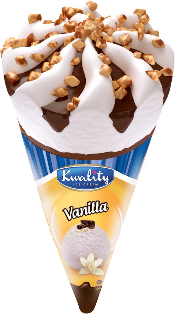 Kwality Ice Cream Vanilla Cone 110ml Wholesale Tradeling