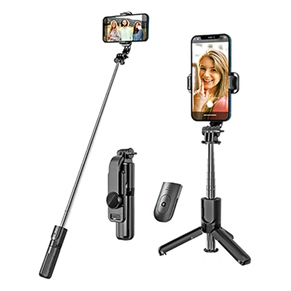 Selfieshow Portable Selfie Stick Tripod With Bluetooth Wireless Remote ...