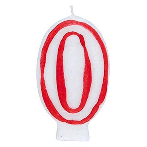 Unique Numbered Birthday Candle White and Red Wholesale Tradeling