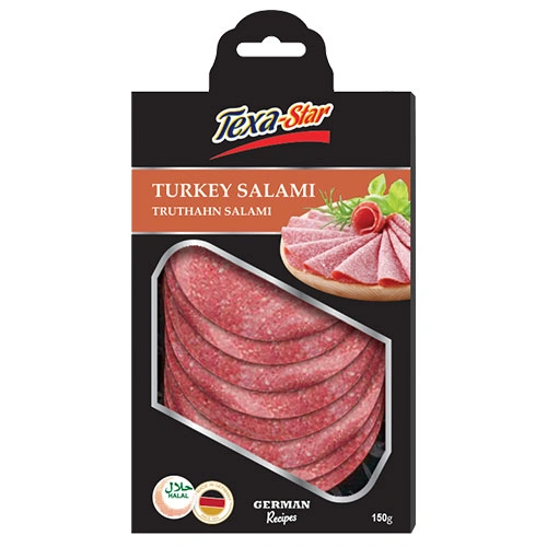 TexaStar Turkey Salami 150 gr Expiry Date 06/12/2023 Wholesale