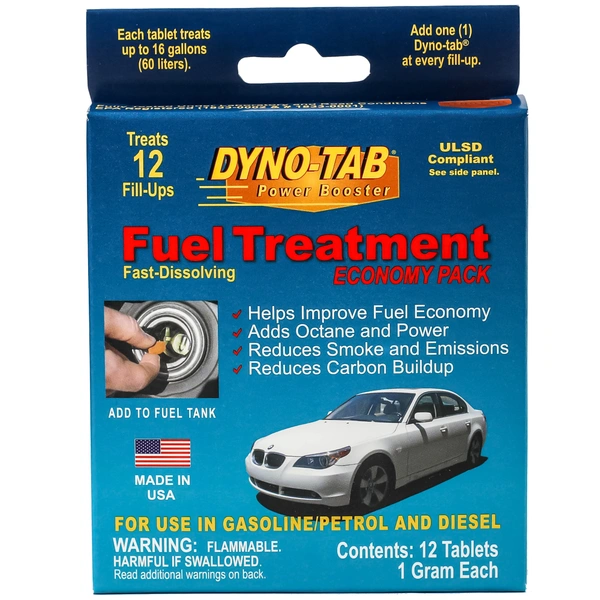 Dyno Tab Fuel Treatment with Octane Booster Economy Pack , 12 Tab