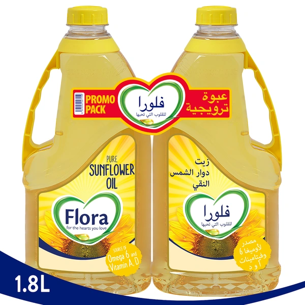 Flora Sunflower Oil Pack Of 2 x 1.8 Lt Wholesale Prices Tradeling