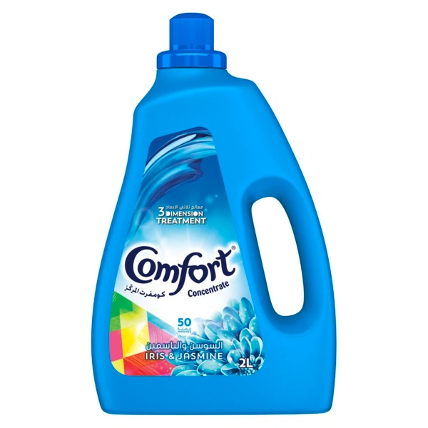Comfort Concentrated Fabric Softener Iris & Jasmine, 2L Expiry Date